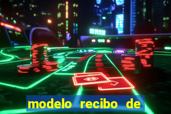 modelo recibo de pagamento autonomo