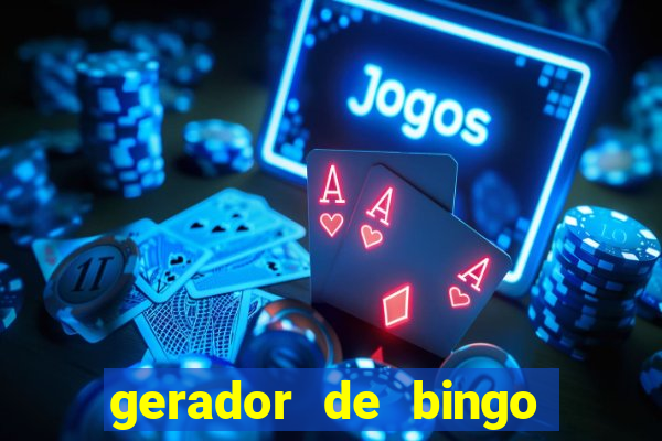 gerador de bingo de palavras