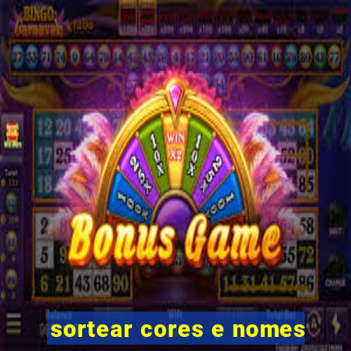 sortear cores e nomes