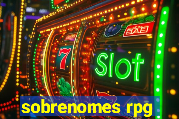 sobrenomes rpg