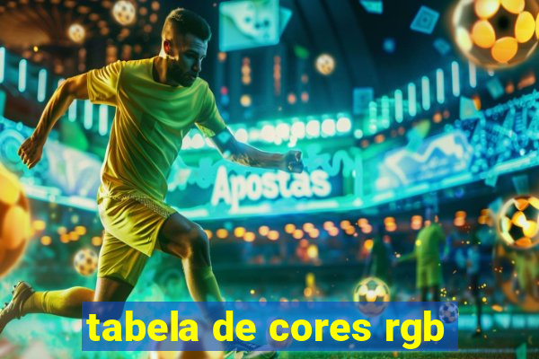 tabela de cores rgb