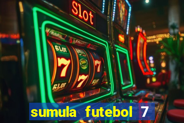 sumula futebol 7 society excel