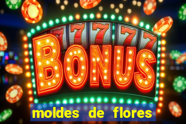 moldes de flores gigantes para imprimir